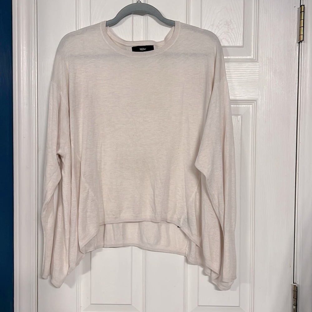 Mossimo Beige Cream Top- Size Large